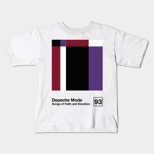 Songs of Faith and Devotion / Minimal Graphic Artwork Design Kids T-Shirt